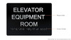 Elevator Equipment Room Black The Sensation line