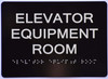 Elevator Equipment Room Black The Sensation line