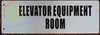 Elevator Equipment Room  Compliance Sign -Two-Sided/Double Sided Projecting, Corridor and Hallway  Compliance Sign -The Hallway Line