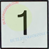 ELEVATOR FLOOR NUMBER 1 SIGN- ELEVATOR JAMB PLATE 1 SIGN -THE IRON LINE