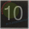 ELEVATOR FLOOR NUMBER 10  Safety Sign- ELEVATOR JAMB PLATE FLOOR 10  Safety Sign -THE IRON LINE