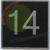 ELEVATOR FLOOR NUMBER 14 Signage- ELEVATOR JAMB PLATE FLOOR 14 Signage -THE IRON LINE