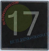 ELEVATOR FLOOR NUMBER 17 - ELEVATOR JAMB PLATE FLOOR 17  -THE IRON LINE