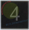 ELEVATOR FLOOR NUMBER 4 SIGN- ELEVATOR JAMB PLATE FLOOR 4 SIGN -THE IRON LINE