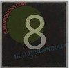 ELEVATOR FLOOR NUMBER 8 Signage- ELEVATOR JAMB PLATE FLOOR 8 Signage -THE IRON LINE