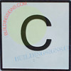 Elevator Floor Number C - Elevator JAMB Plate Floor Cellar  -The Iron LINE