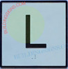 Elevator Floor Number L  Safety Sign- Elevator JAMB Plate Floor Lobby  Safety Sign -The Iron LINE