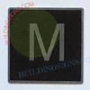 ELEVATOR FLOOR NUMBER M Signage- ELEVATOR JAMB PLATE FLOOR M Signage -THE IRON LINE