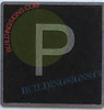 ELEVATOR FLOOR NUMBER P - ELEVATOR JAMB PLATE PARKING  -THE IRON LINE