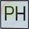 ELEVATOR FLOOR NUMBER PH SIGN- ELEVATOR JAMB PLATE FLOOR PH SIGN -THE IRON LINE