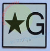 Elevator Floor Number Star G Sign- Elevator JAMB Plate Floor Star Ground Sign -The Iron LINE