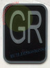 ELEVATOR GR Signage- ELEVATOR JAMB PLATE GR FLOOR Signage -THE IRON LINE