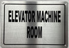 ELEVATOR MACHINE ROOM SIGN - NAPOLI ARGENTO LINE