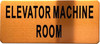 ELEVATOR MACHINE ROOM SIGN - The Gold Mountain Line