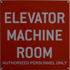 Elevator Machine Room Signage
