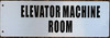 Elevator Machine Room Sign-Two-Sided/Double Sided Projecting, Corridor and Hallway Sign -The Hallway Line