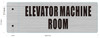 Elevator Machine Room  Safety Sign-Two-Sided/Double Sided Projecting, Corridor and Hallway  Safety Sign -The Hallway Line