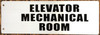 Elevator Mechanical Room Signage-Two-Sided/Double Sided Projecting, Corridor and Hallway Signage -The Hallway Line