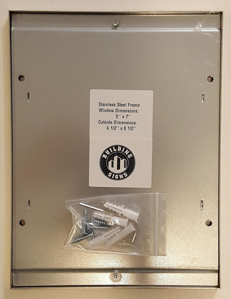 Elevator Permit Frame Stainless Steel