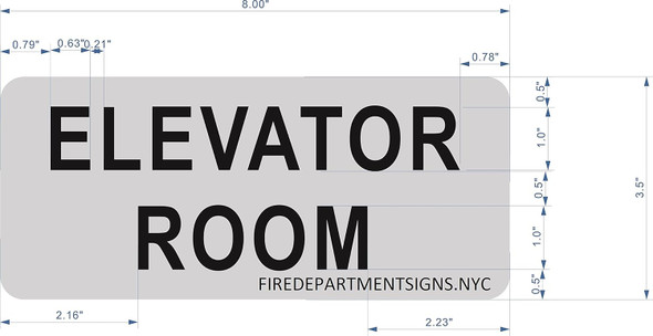 Elevator Room Sign -The Mont Argent Line.