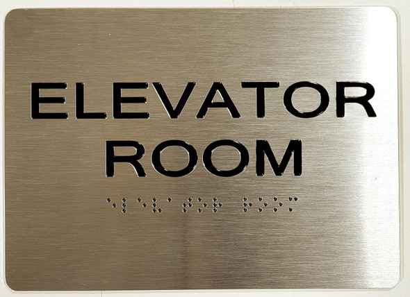 Elevator Room Sign -Tactile Touch Braille Sign The Sensation line