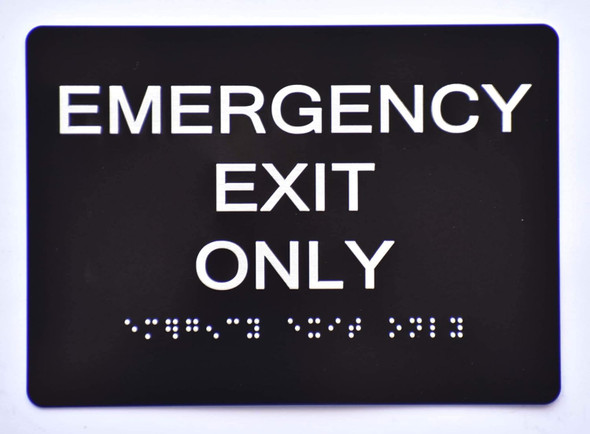 Emergency EXIT ONLY  Black The Sensation line