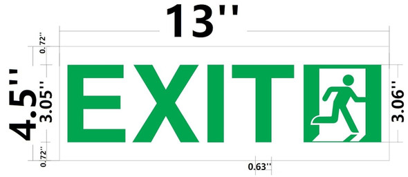 Exit Sign Glow in The Dark