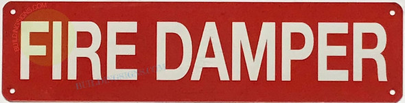 FIRE DAMPER SIGN, Fire Safety Sign
