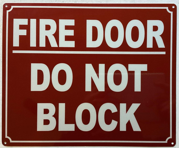 Fire door do not block