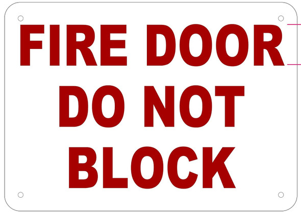 FIRE Door DO NOT Block