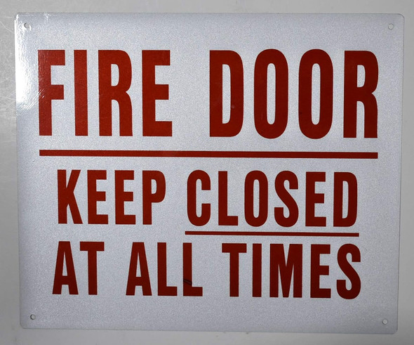Fire Door Keep Closed At All Times Sign