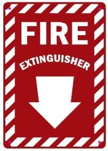 FIRE EXTINGUISHER   ARROW DOWN  - THE ZEBRA LINE