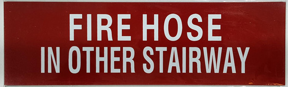 Fire Hose in Other Stairway  - RED