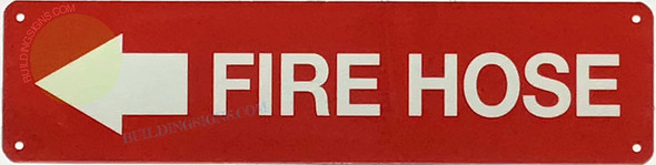 FIRE HOSE LEFT ARROW , Fire Safety