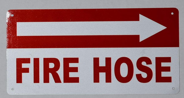 FIRE Hose Right Arrow Sign