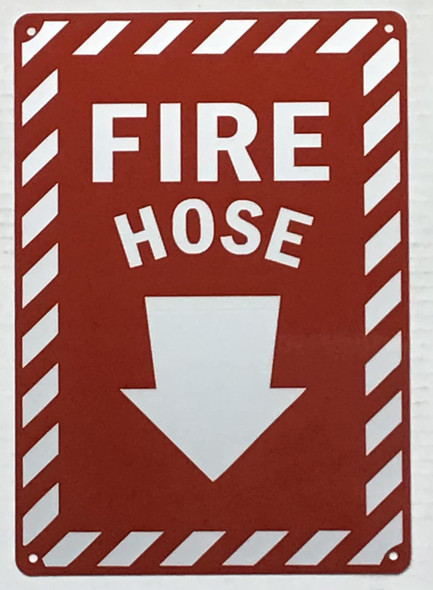 FIRE HOSE SIGN -THE ZEBRA LINE