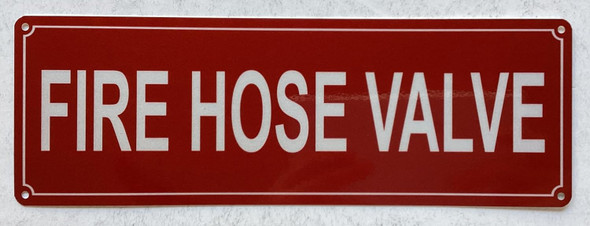 Fire hose valve sign