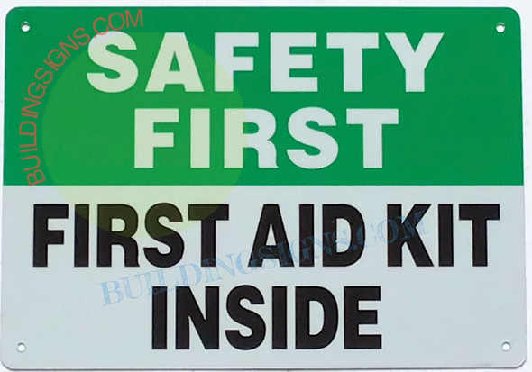 First AID KIT Inside Sign