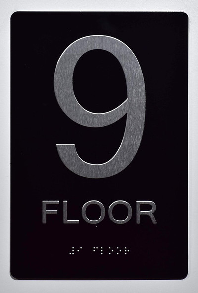 Floor Number Sign -9TH Floor Sign The Sensation line