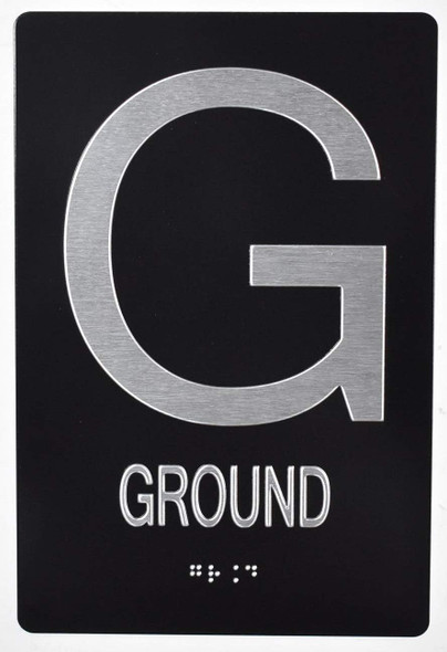 Ground Floor Braille  With Raised Tactile Graphics And Letters - The Sensation Line