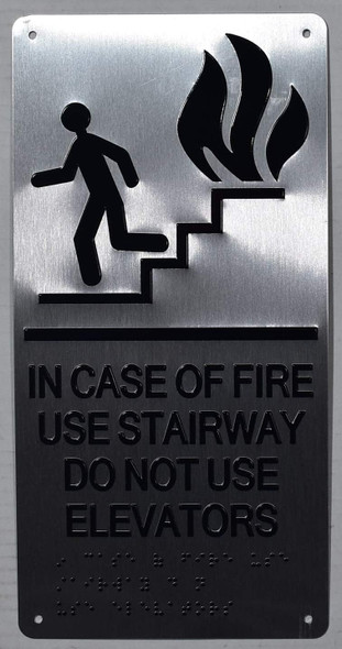 In Case Of Fire Use Stairway Do Not Use Elevator  --The Sensation Line