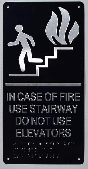 In Case Of Fire Use Stairway Do Not Use Elevator --The Sensation Line