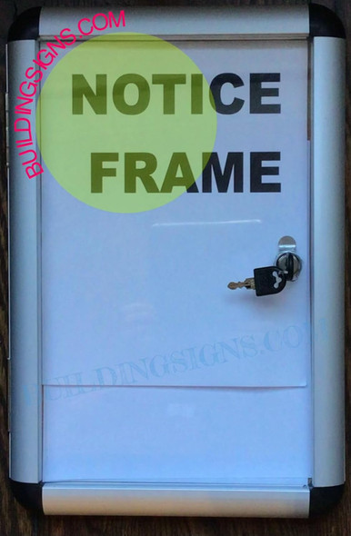 Indoor Enclosed Bulletin Board Cabinet - Bulletin Board Lockable Display Frame