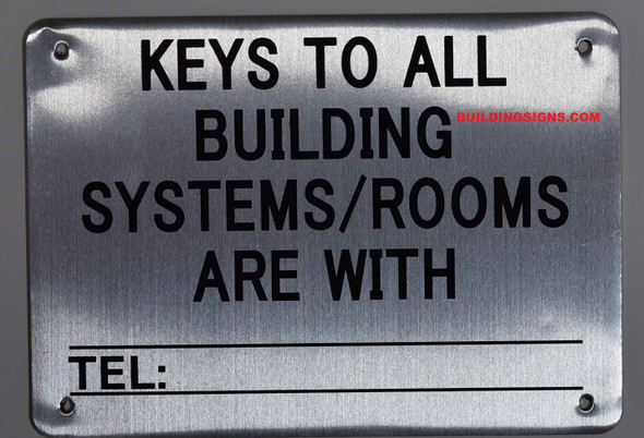 Keys to All Building Systems are with Sign