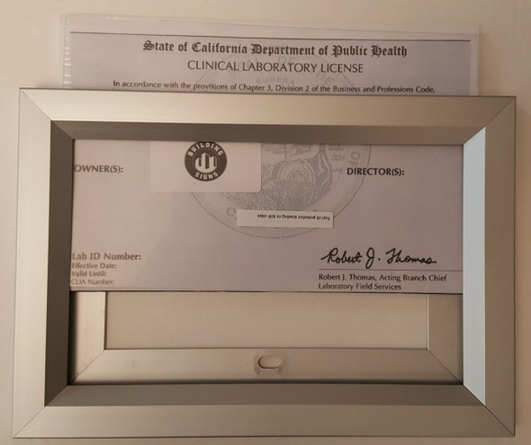 License Frame CA