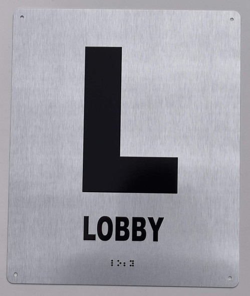 Lobby Floor Number Sign- Tactile Touch Braille Sign - The Sensation line