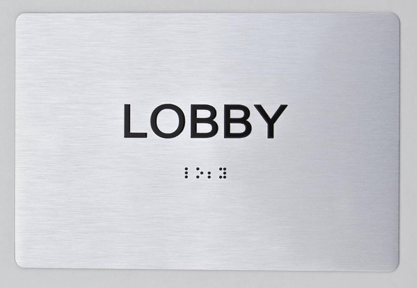 Lobby Sign Tactile Touch Braille Sign- The Sensation line