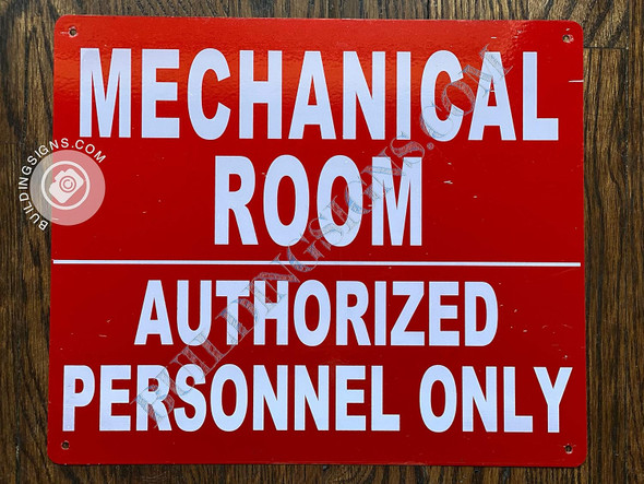 Mechanical Room Sign
