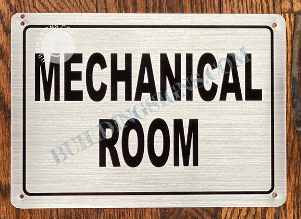 Mechanical Room Sign - Napoli Argento Line
