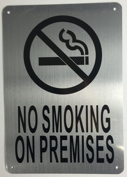 No Smoking On Premises Sign Potere D'Argento Line
